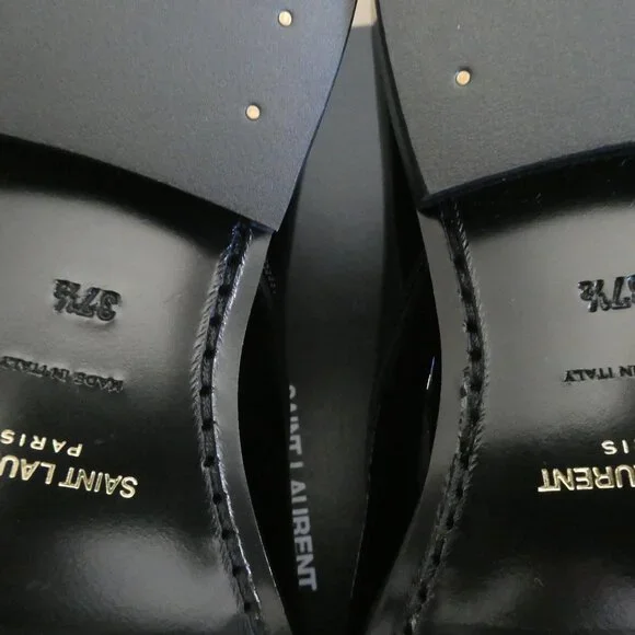 Saint Laurent Women Patent Leather Shoes Size 37.5 - Picture 9 of 10